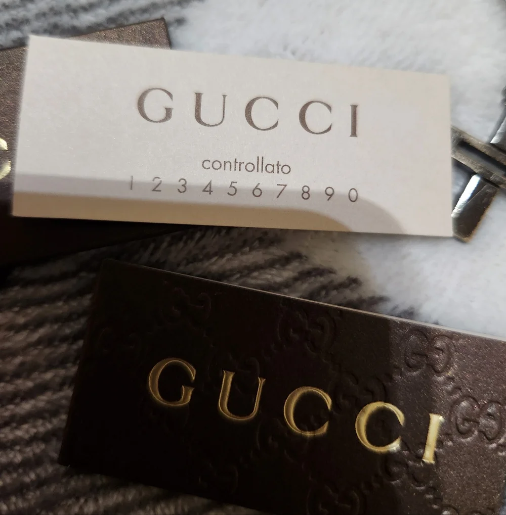 Gucci Cutout G Cross Necklace Black Ruthenium Sterling Silver - Picture 4 of 14